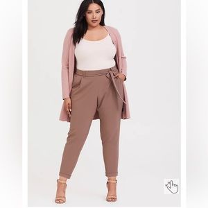 Torrid Taupe Tie Front Cig Pant NWT